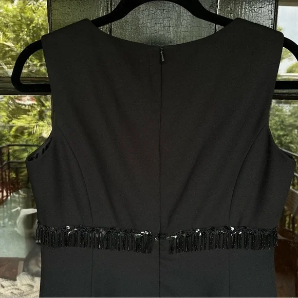 Vintage John Roberts Little Black Dress w/ Beading Size 10P - Picture 6 of 7